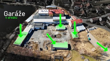 Pronájem garáží, dílen, skladů a zpevněné plochy v Hodicích nedaleko Jihlavy (od 50 m2 výše)