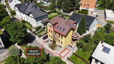 Prodej nadstandardní bytové jednotky 2+kk s parkováním, Jiřího z Poděbrad, Jihalva